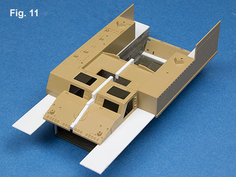Academy M12 155 GMC widened upper hull