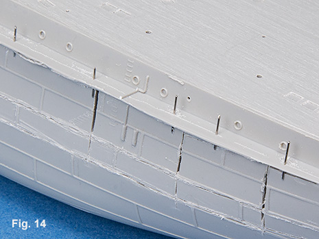 Hull modification process for Trumpeter USS Texas 1/350 fig 14