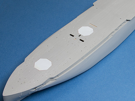 Trumpeter USS Texas corrected hull