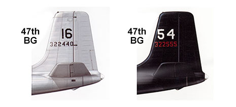 12 Air Force A-26 Invader Tail Codes